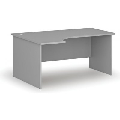 PRIMO Kancelářský rohový pracovní stůl GRAY, 1600 x 1200 mm, levý, šedá
