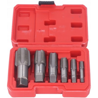 Závitníky trubkové 6 ks ocel uhlíková 1/8" 1/4" 1/2" 3/8" 3/4" 1" – Hledejceny.cz