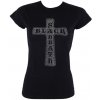 Dámské tričko s potiskem Tričko metal ROCK OFF Black Sabbath Cross černá