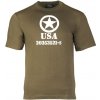 Tričko Mil-Tec krátký rukáv USA Allied star zelené