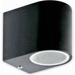 V-TAC Nástěnné LED svítidlo GU10, černé, IP44, hranaté, Outdoor Series – Hledejceny.cz