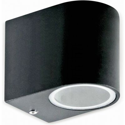 V-TAC Nástěnné LED svítidlo GU10, černé, IP44, hranaté, Outdoor Series – Hledejceny.cz