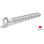 RAWLPLUG R-HLX Kotva šroubovací do betonu 6hr. hlava s podložkou - ZINC FLAKE Varianta: 7,5 x 100 mm – Sleviste.cz