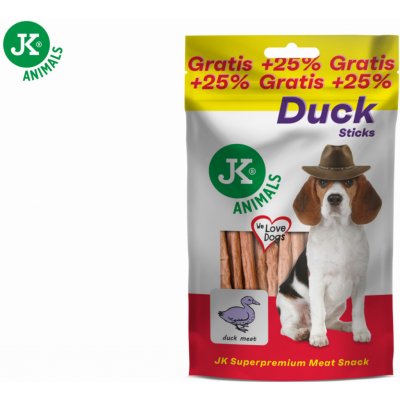 JK ANIMALS Meat Snack Duck Sticks sušené kachní tyčinky 80 g – Zboží Mobilmania