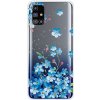 Pouzdro a kryt na mobilní telefon Samsung PROTEMIO 24216 ART Silikonový kryt Samsung Galaxy M31s BLUE FLOWER