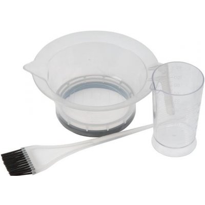 Sibel Tinting Kit Transparent Non-Slip Bowl Brush & Measuring Jug Transparent – Zbozi.Blesk.cz