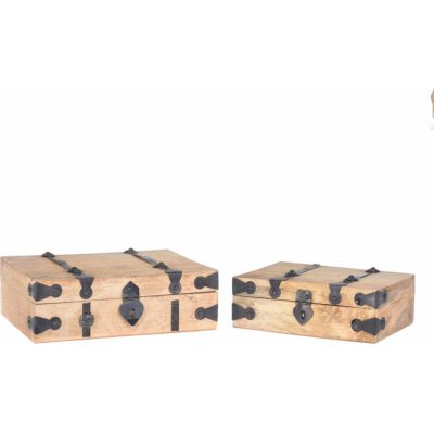 Homestyling dřevěná sada 3 ks KO-A65000870 – Zboží Mobilmania