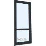 Kömmerling balkonové dveře 70 AD s příčkou levé antracit/antracit 70 x 200 cm s klikou+ PVC rám – Hledejceny.cz