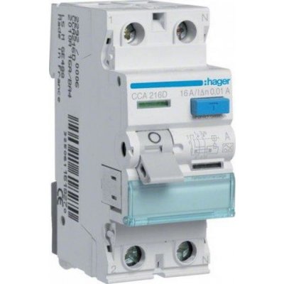 HAGER CDS225D 2 pól. 25A / 0,03 A A 6 kA QC bešroubové svorky – Sleviste.cz