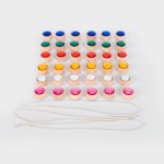 TickiT Sada ch provlékacích drahokamů 36 ks – Zboží Dáma