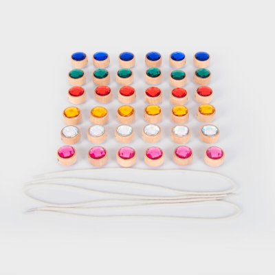 TickiT Sada ch provlékacích drahokamů 36 ks – Zboží Dáma