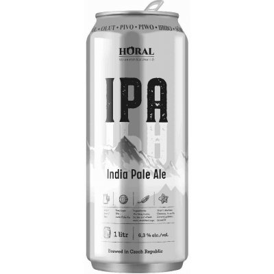Horal " IPA " 1000 ml, Alc. 5,5% 1 l (plech) – Zboží Dáma