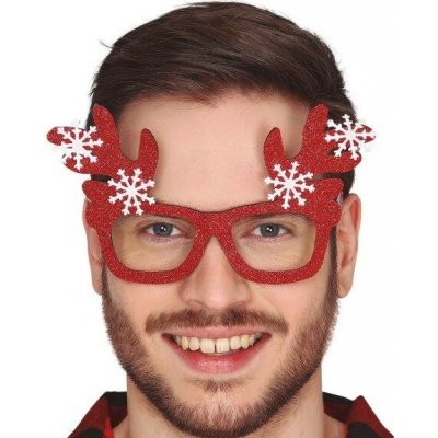 Guirca Červené brýle se sobími rohy – Zboží Dáma