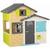 Hrací domeček Smoby Přátel v elegantních barvách Friends House Evo Playhouse rozšiřitelný 2 dveře s klíčem 6 oken s UV filtrem 162 cm výška