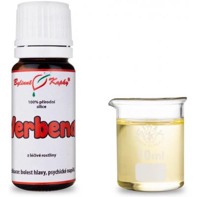 Bylinné kapky Verbena 100 % přírodní silice esenciální olej 10 ml – Hledejceny.cz