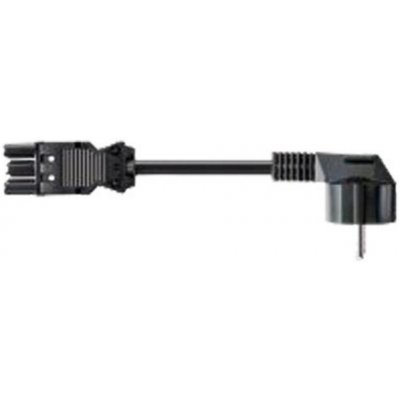 BACHMANN Kabel síťový, CEE 7/7(M) - GST18(F), 1,5m, černý (375.000) - 19.07.1257 – Sleviste.cz