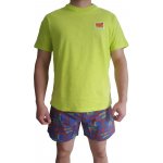 Guess U3GX01 pánské pyžamo krátké zelené – Zboží Dáma