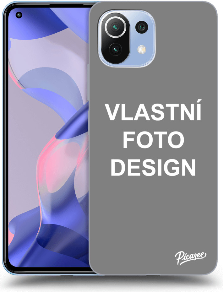 Pouzdro Picasee silikonové Xiaomi 11 Lite 5G NE - Vlastní design/motiv černé