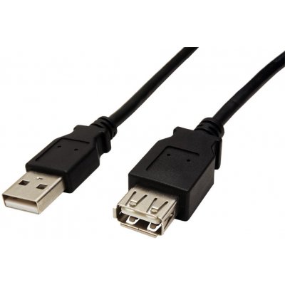 USB 2.0 kabel prodlužovací A-AF 5m, černý - kupaa5bk – Zbozi.Blesk.cz