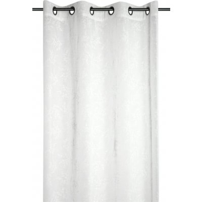 STOF Záclona s kroužky, SAMANTHA, 140 x 260 cm bílý – Zboží Mobilmania