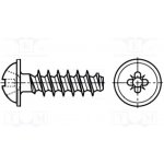 BOSSARD 3216450 Vrut; pro plasty; 5x12; Hlava: válcová; Pozidriv; PZ2; Øhlavy: 10mm – Hledejceny.cz