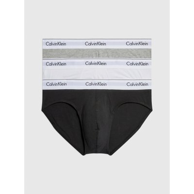 Calvin Klein pánské slipy 3 Pack Briefs Modern Cotton 000NB2379AMP1 černá/bílá/šedá