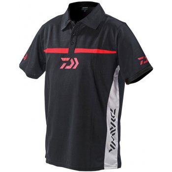 Daiwa rybářské tričko Team Polo black/red