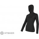 Sensor MERINO DF pánské triko dlouhý rukáv s kapucí černá