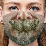 Ali Zábavná maska na obličej 3D potisk vousy – Zboží Dáma