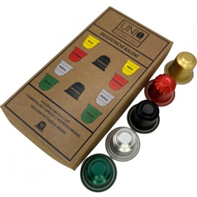 Uniqcaps Degustační balení Nespresso kapsle 10 ks – Zboží Mobilmania