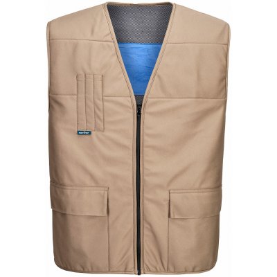 PortWest CV28 Chladivá vesta khaki – Zboží Mobilmania