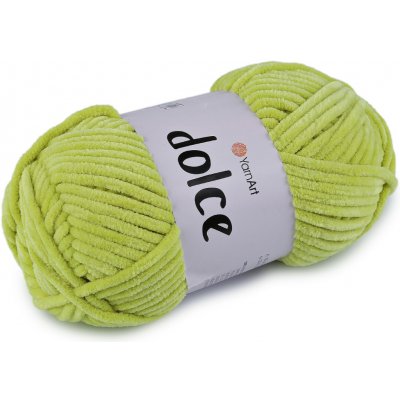Pletací žinylková příze Dolce 100 g Varianta: 40 (799) zelená past.sv., Balení: 1 ks 42108/79186/278724 – Zboží Mobilmania