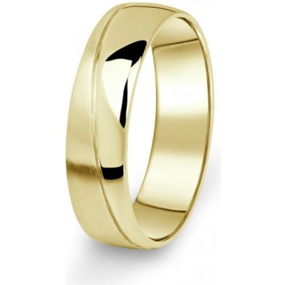 Danfil prsten snubní DF01 P žluté zlato bez kamene – Zboží Mobilmania