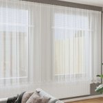 Závěsy se závěsy Květinový bílý 900 x 240 cm Polyester – Hledejceny.cz