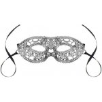 Stříbrná škraboška krajková – Zboží Dáma