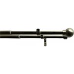 Dvojitá záclonová souprava roztaž. Koule 16/19 mm ušl. ocel, 120 - 230 cm – Hledejceny.cz