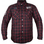 Black Heart Moto košile W-TEC Rattlesneak černá s červeným pruhem černá – Zboží Dáma