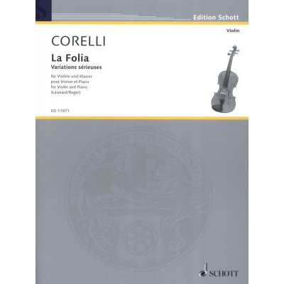 Arcangelo Corelli La Folia noty na housle, klavír