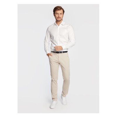 Calvin Klein košile slim fit K10K108427 bílá – Zboží Mobilmania