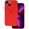 Pouzdro a kryt na mobilní telefon Apple Vennus Silikonové se srdcem Iphone 14 Plus design 1 červené