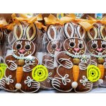 Meduňka pekařství perníkářství Zdobený perník Velikonoční Zajíc s mrkví PB 50 g – Zboží Mobilmania