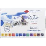 St. Petersburg Neva Palette White Nights akvarelové barvy v plastové kazetě 12 ks Urban Landscape – Sleviste.cz