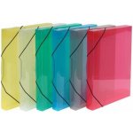Karton P+P krabice na spisy s gumou průhledná modrá A4 3 cm – Sleviste.cz
