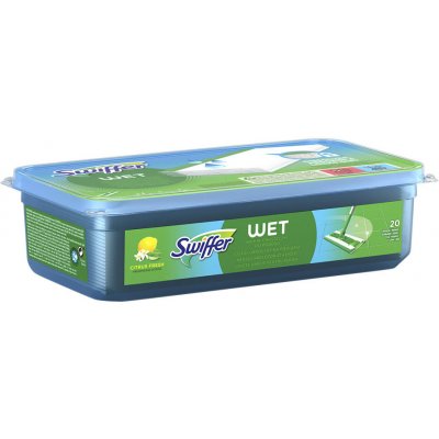 Swiffer Wet Citrus Fresh náhradní vlhčené ubrousky na podlahu 20 ks – HobbyKompas.cz