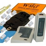 OEM UTP tester+kleště UNI+stripovač narážeč+10xRJ45