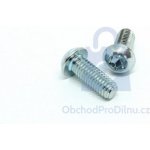 Šroub BUTTON, čočková hlava, drážka TORX , ISO 7380, 10.9, zinek bílý M8 x 20 - hobby balení, balení 1 ks – Zboží Mobilmania