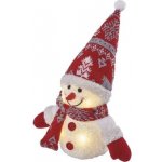 Emos LED vánoční sněhulák svítící 25 cm 3x AA vnitřní teplá bílá DCFW04 – Zbozi.Blesk.cz