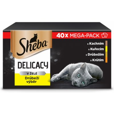 Sheba Adult drůbeží výběr v želé 40 x 85 g