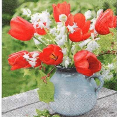 Ubrousek 33x33 cm TULIPÁNY – Zboží Mobilmania