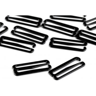 Háček a posunovač na prádlo šíře 25 mm kovový - černá háček (4 ks) – Hledejceny.cz